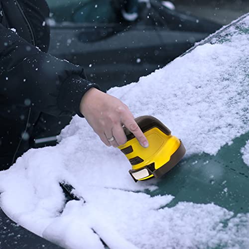 Ice Scraper Portable Mini Cordless Electric Ice Scraper Battery Operated 15 Min Car Window Protective Cap with Charger Non Scratch Portable Frost Removal Cleaning Snow Tool for Car