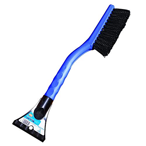 Car Snow Brush with Ice Scraper, Snow Scraper Shovel with Soft Bristle Head for Cars SUVs and Trucks, Window and Windshield Cleaning Automotive Tool