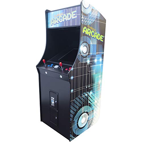 Arcades Full-Size Commercial Grade Cabinet Arcade Machine | 60 Classic Games | 2 Stools | 3-Year Warranty