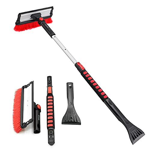 Scraper 39" Car Windshield Snow Brush with Extendable Foam Grip Windshield Scraper Detachable Snow Mover