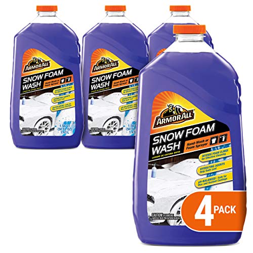 All Car Wash Snow Foam Formula, Cleaning Concentrate for Cars, Truck, Motorcycle, Bottles, 50 Fl Oz, Pack of 4, 19141-4PK , Purple