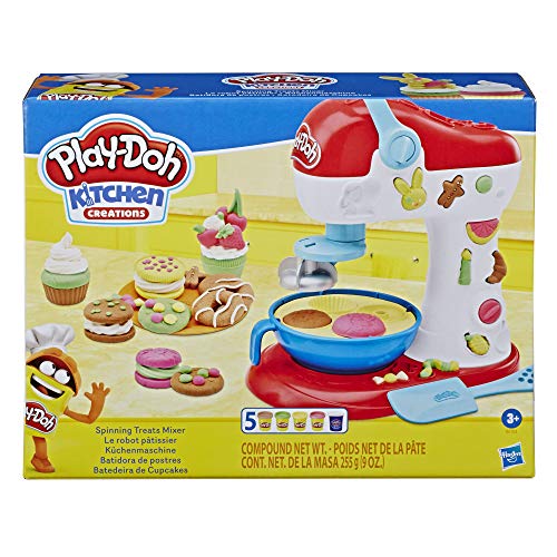 Kitchen Creations Spinning Treats Mixer Toy Kitchen Appliance for Children 3 Years and Up with 6 Non-Toxic Colours
