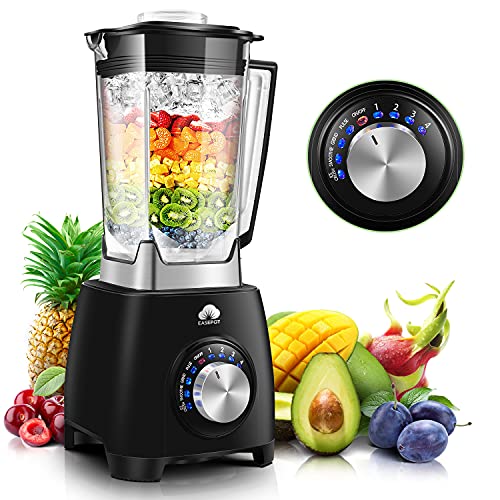 Blender Easepot Professional Blender for Shakes and Smoothies Kitchen High Speed 1450W for shakes and Smoothies Ice Fruits/304 Stainless Steel,4 Modes,4 Speeds,68oz BPA Free