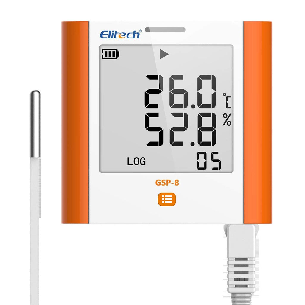 GSP-8 Digital Data Logger Refrigerator Temperature Humidity Recorder Alarm